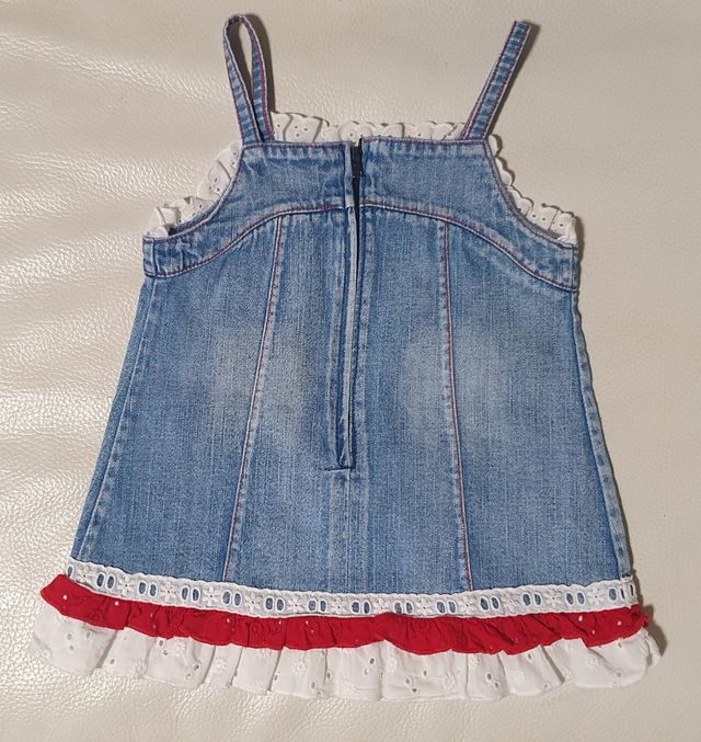 Lote 2 vestidos vaqueros 9-12 meses