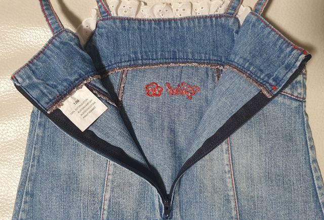 Lote 2 vestidos vaqueros 9-12 meses