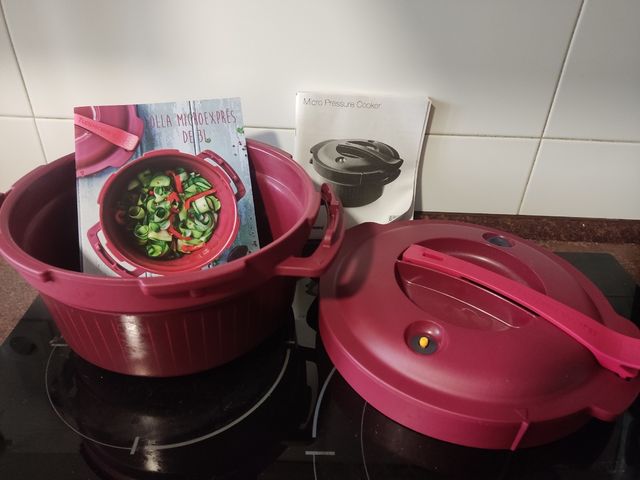 Olla rápida 3 litros tupperware nueva microcook