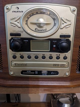 Tocadiscos de aspecto retro