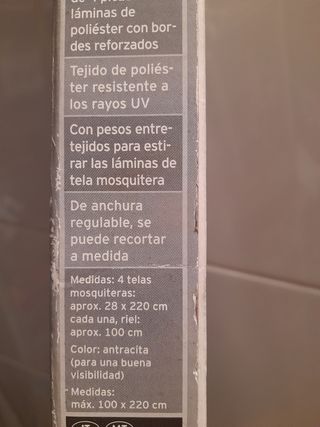 Cortina mosquitera para puerta