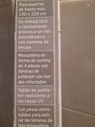 Cortina mosquitera para puerta