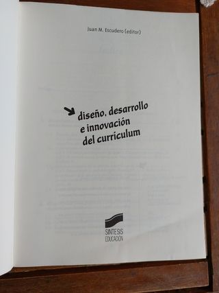 Diseño,  desarrollo e innovación del currículum