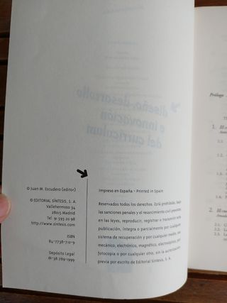 Diseño,  desarrollo e innovación del currículum