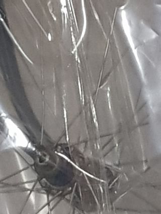 Bicicleta, vintage ruedas madera