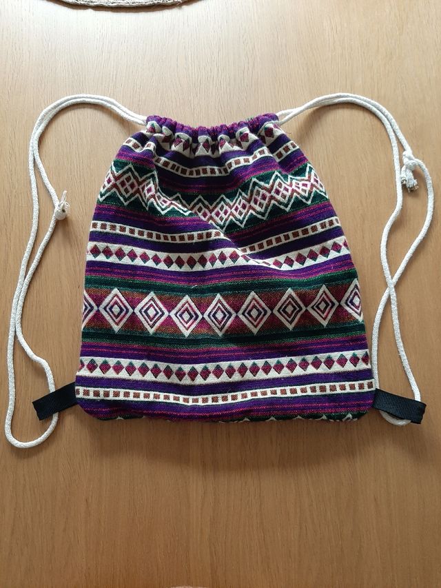Bolsa / mochila de tela de Ecuador