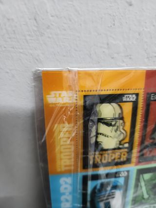 Star wars estampillas plásticas holograf