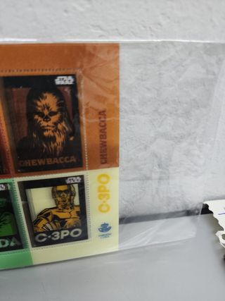 Star wars estampillas plásticas holograf