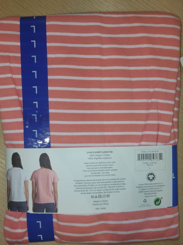 Pack 2 camisetas algodón organico