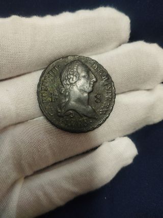 Moneda 8 maravedis 1788 carlos lll SG