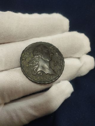 Moneda 8 maravedis 1788 carlos lll SG