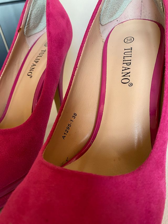 Tulipano tacchi alti decollete fucsia rosa 38