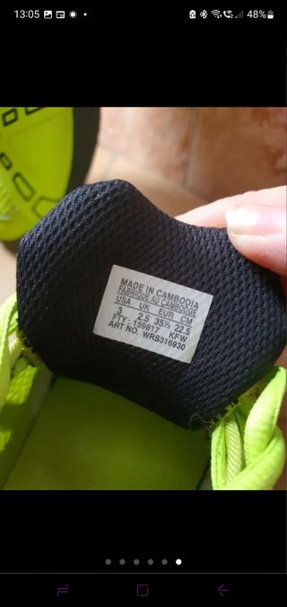 Zapatillas tenis o papel 35 willsom.