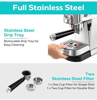CAFETERA ESPRESSO INOX NUEVA