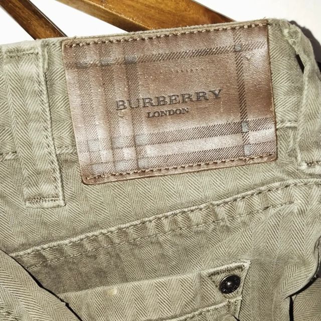 Pantalón Burberry verde hombre vintage