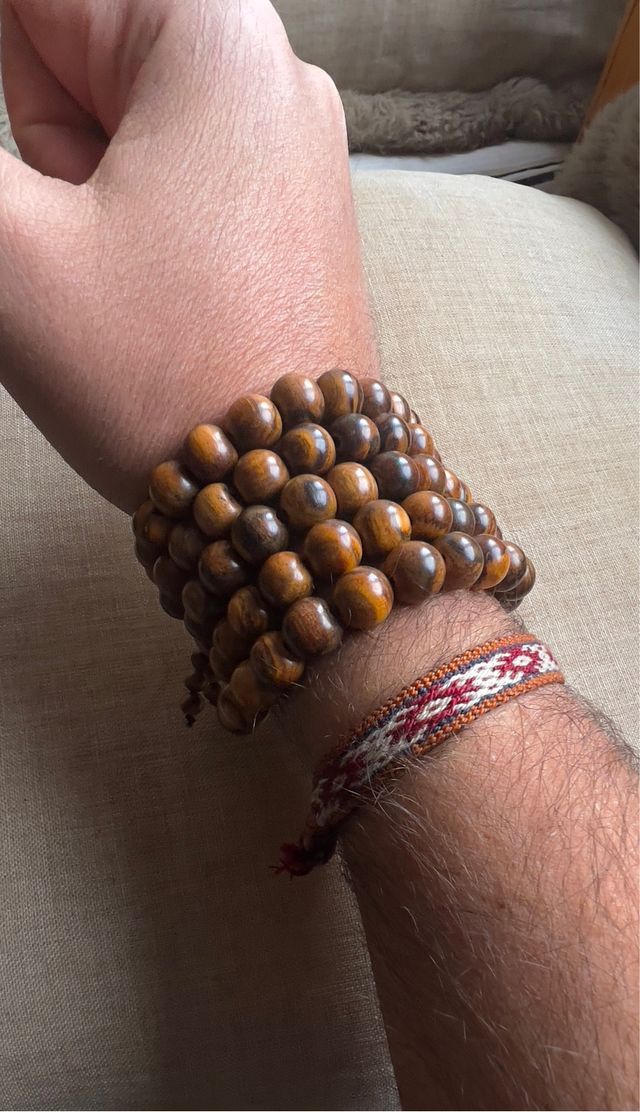 Japa mala sándalo 108 grande 10mm