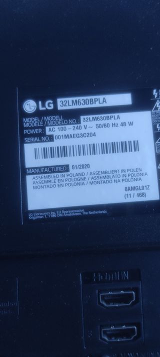 Módulo wifi TV LG 32LM630BPLA
