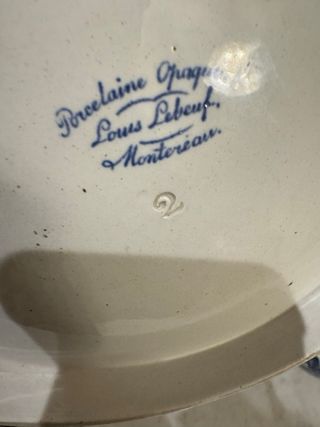 AGUAMANIL FINAL 1800,PORCELANA OPACA LOUIS LEBEUF