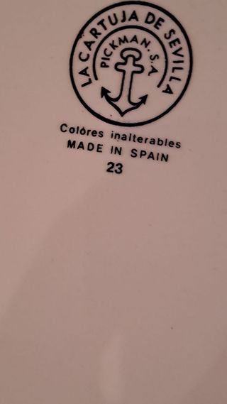 3 platos la cartuja de sevilla