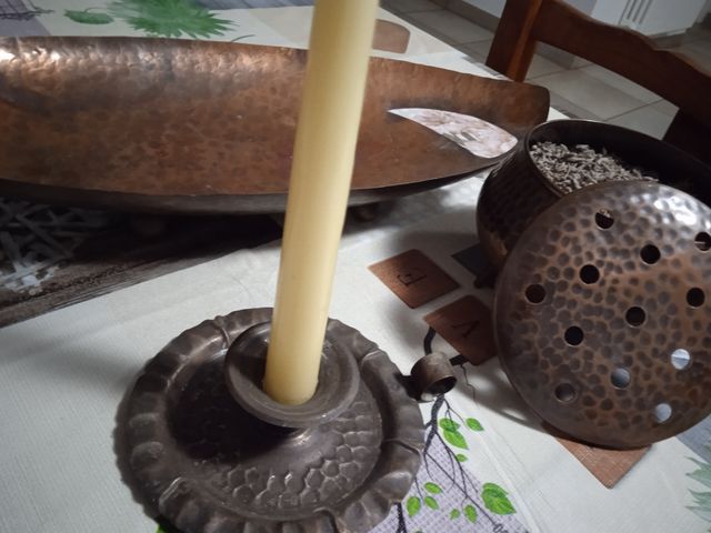 Set in rame realizzati a mano