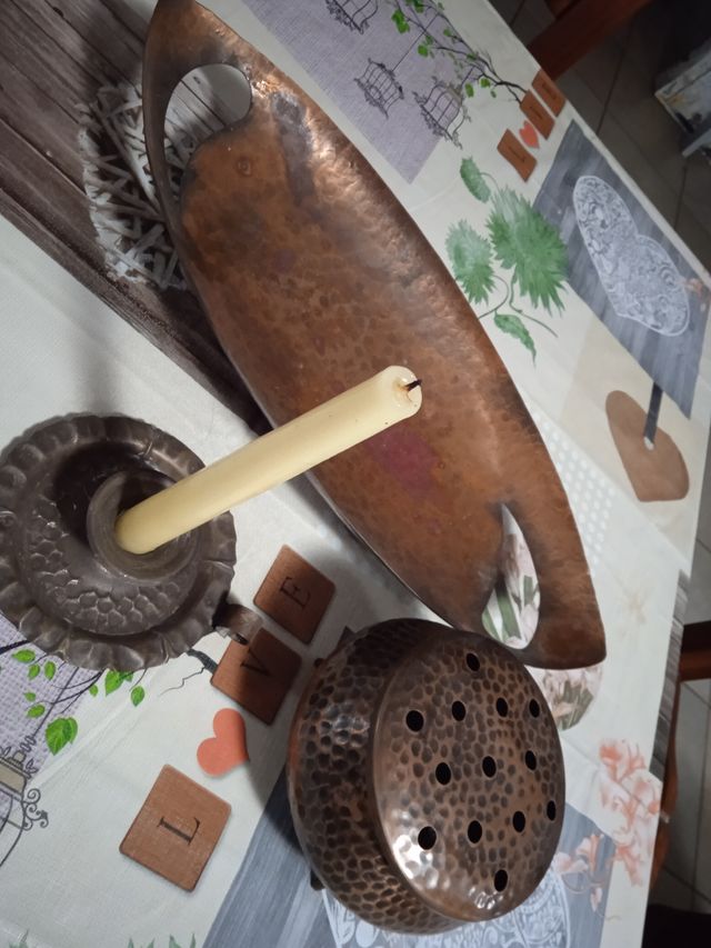 Set in rame realizzati a mano