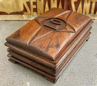 ANTIGUA CAJA DE MADERA