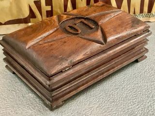 ANTIGUA CAJA DE MADERA