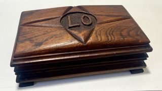 ANTIGUA CAJA DE MADERA