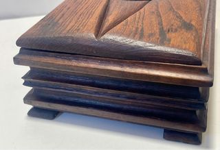 ANTIGUA CAJA DE MADERA