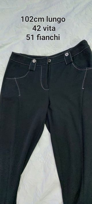 Pantaloni twill tg.40  nero donna