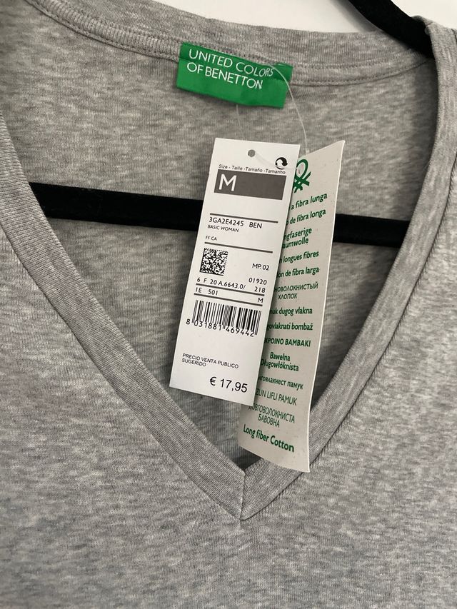 camisa BENETTON T.M nuevo