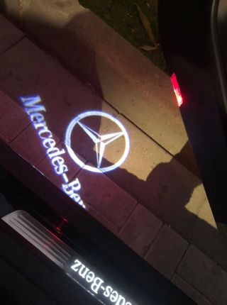 2 Luces puertas logo Mercedes 