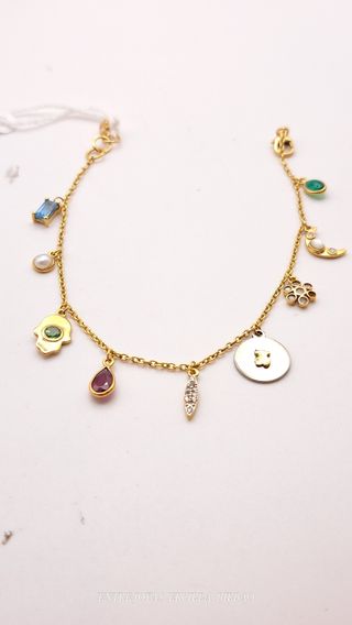 TOUS Pulsera de Oro 18K con Gemas y Diamantes Powe