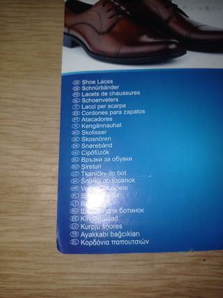 lacci per le scarpe confezione 6x2 pcs