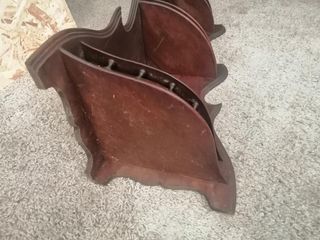 Estante de canto em madeira, escaparate 100cm