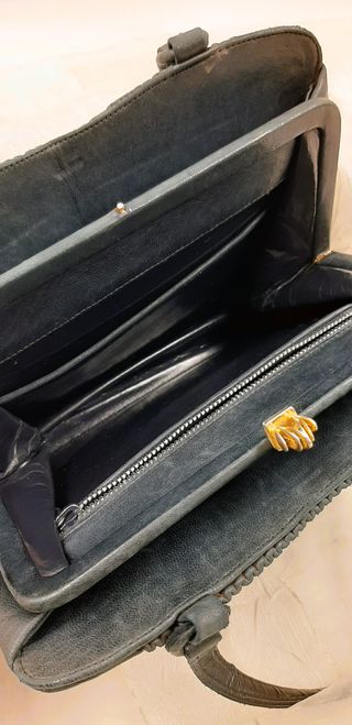 Piccola borsetta vintage in pelle anni '50/60