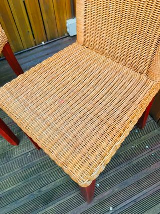 REBAJADAS! DOS SILLAS DE MIMBRE BOHO CHIC