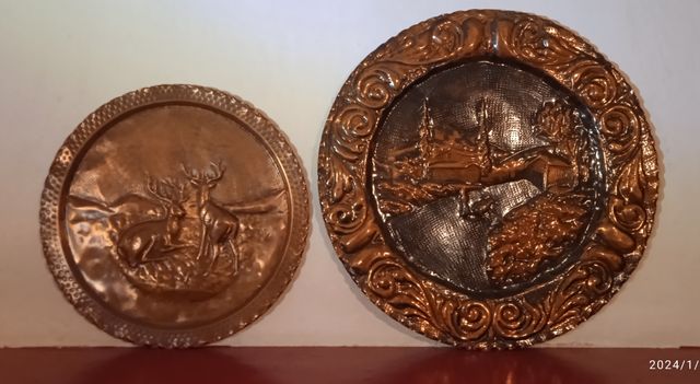 Coppia patti in rame.