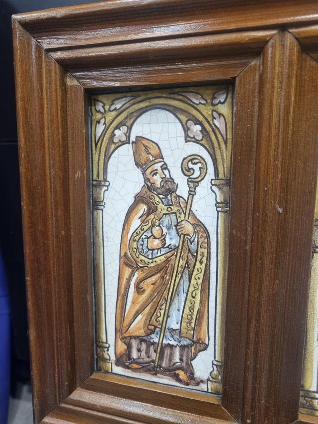 TRÍPTICO CERÁMICO VIRGEN DEL ROSARIO