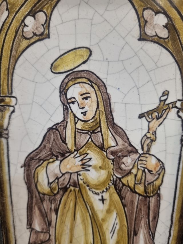 TRÍPTICO CERÁMICO VIRGEN DEL ROSARIO