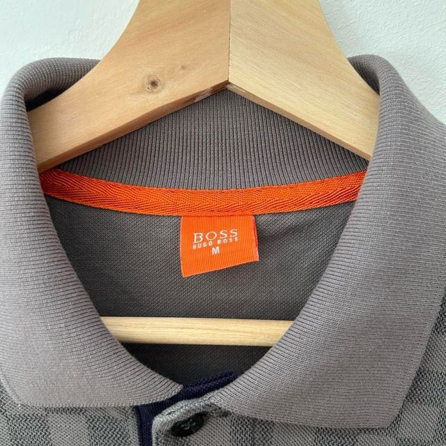 Polo Hugo Boss Hombre - Gris Cuadros - Talla M