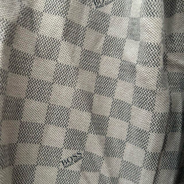 Polo Hugo Boss Hombre - Gris Cuadros - Talla M