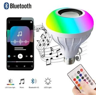 Pack 2 lâmpada Bluetooth inteligente