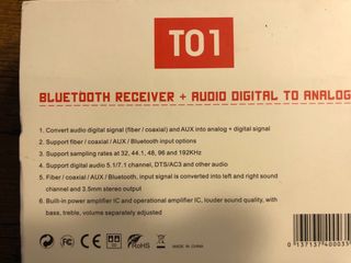 Preamplificador hifi - Dac - Receptor Bluetooth