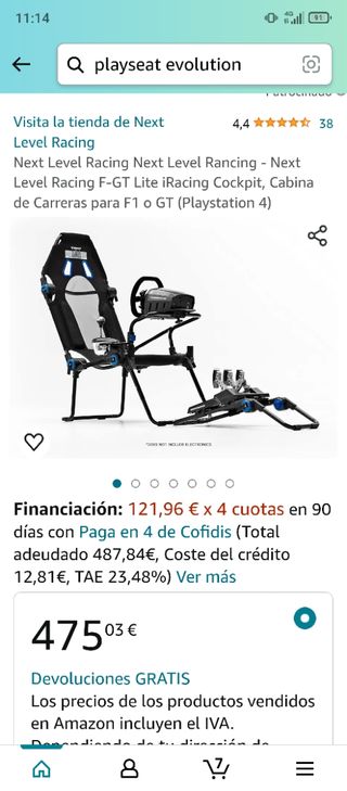 Playseat Logitech g 29
