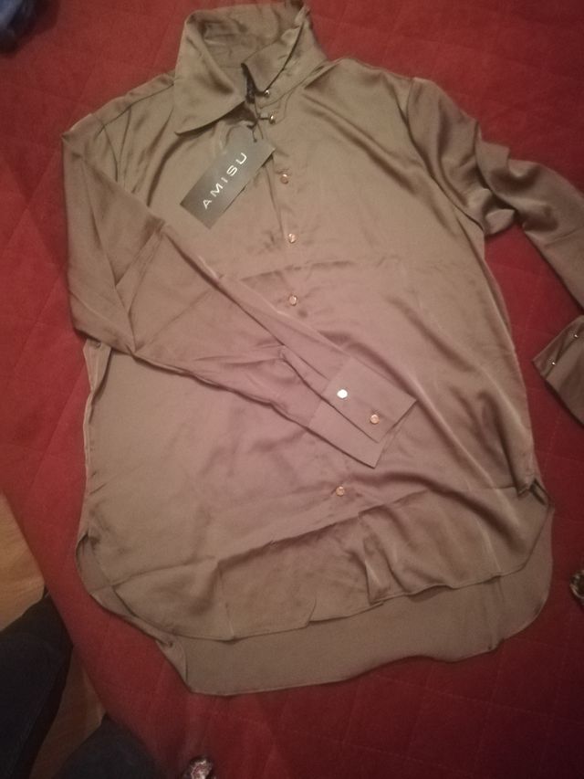 Camisa satinada
