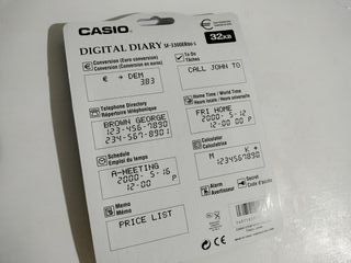 Agenda casio sf-3300er vintage