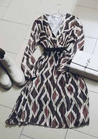 Vestito donna ,M effetto leopardato