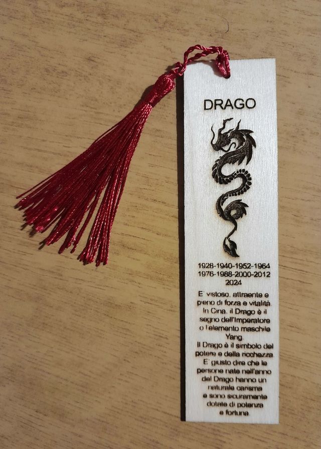 Segnalibro in legno personalizzabile