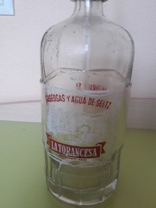 Sifon de cristal antiguo